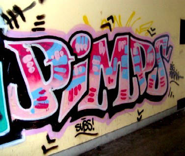 PIMPS graffiti zürich SUBS