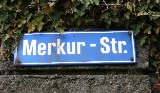 Merkur-Str. Zürich Strassentafel