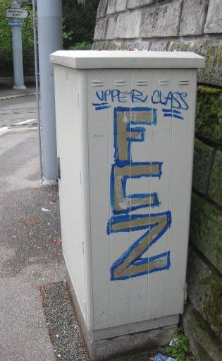 FCZ FC Zürich Fans streetart am kreuzplatz zürich