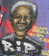 NELSON MANDELA GRAFFITI ZURICH SWITZERLAND