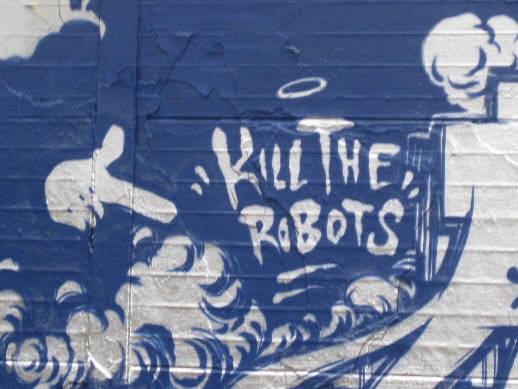 kill the robots graffiti zurich switzerland