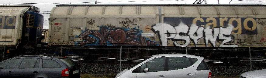 PSYNE SBB gterwagen graffiti zrich