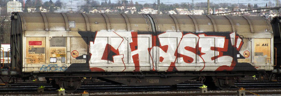 CHASE SBB gterwagen graffiti zrich