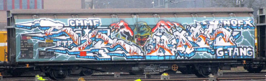 CMMF G-TANG SBB gterwagen graffiti zrich