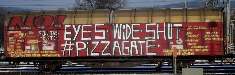 PIZZAGATE SBB-gterwagen graffiti zrich cargo train graffiti freights BEFORE CENSORSHIP