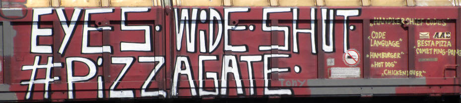 PIZZAGATE SBB-gterwagen graffiti zrich cargo train graffiti freights AFTER  IT WAS CENSORED