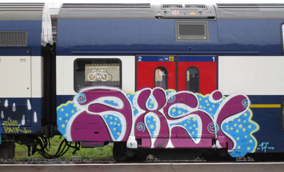 EXSI S-Bahn train graffiti zrich