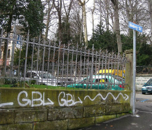 GBL graffiti tag zürich