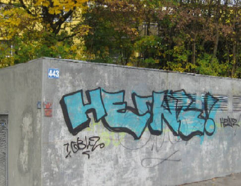 HEINZ graffiti zrich-schwamendingen altried november 2009