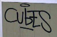 CUBES graffiti tag zrich