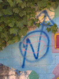SQUAT logo graffiti zurich switzerland. swuatters symbl. hausbesetzerzeichen