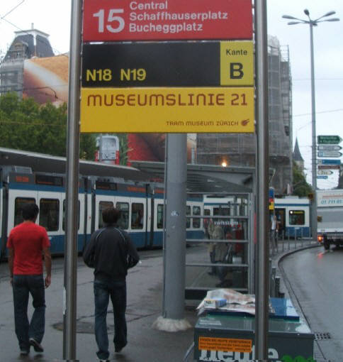 bellevue zürich tramhaltestelle VBZ Züri-Linie