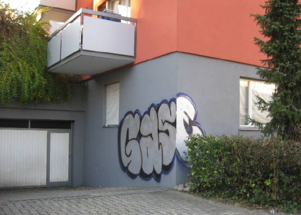 GASE graffiti zürich oerlikon berninaplatz schaffhauserstrasse oktober 2009
