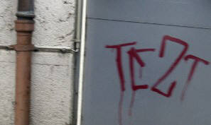 TEZT graffiti tag zürich