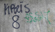 KREIS 8 graffiti tag