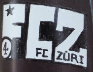 FCZ K-4 Kleber Kernstrasse Zürich-Aussersihl. zueri-graffiti grüsst K4. FC Züri K4