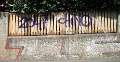 2047 CHINO graffiti tag krhbhlstrasse zrich-fluntern kreis 7 zrichberg