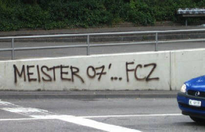 fcz, meister 07 und 09 fc zrich graffiti tag langstrasse unterfhrung zri-west kreis 5 2007
