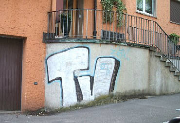 TV graffiti rosengartenstrasse zrich-wipkingen