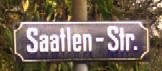 Saatlen Strasse Zürich-Schwamendignen alte Strassentafel