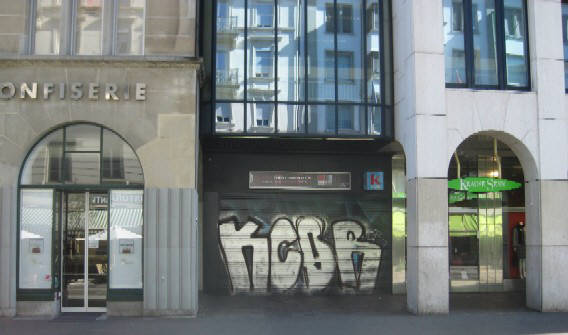 KCBR graffiti stauffacher zürich 2009