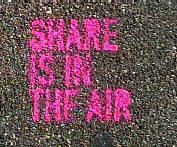 share is in the air. stencil graffiti streetart zurich switzerland