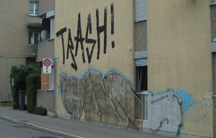 TRASH graffiti zürich SUMA graffiti zürich