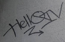 HELLO IV graffiti tag zrich