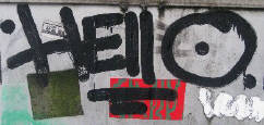 HELLO graffiti tag zrich